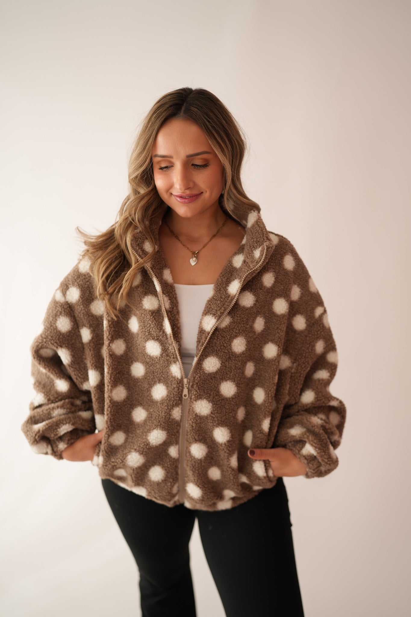 Kenya Polka Dot Teddy Jacket