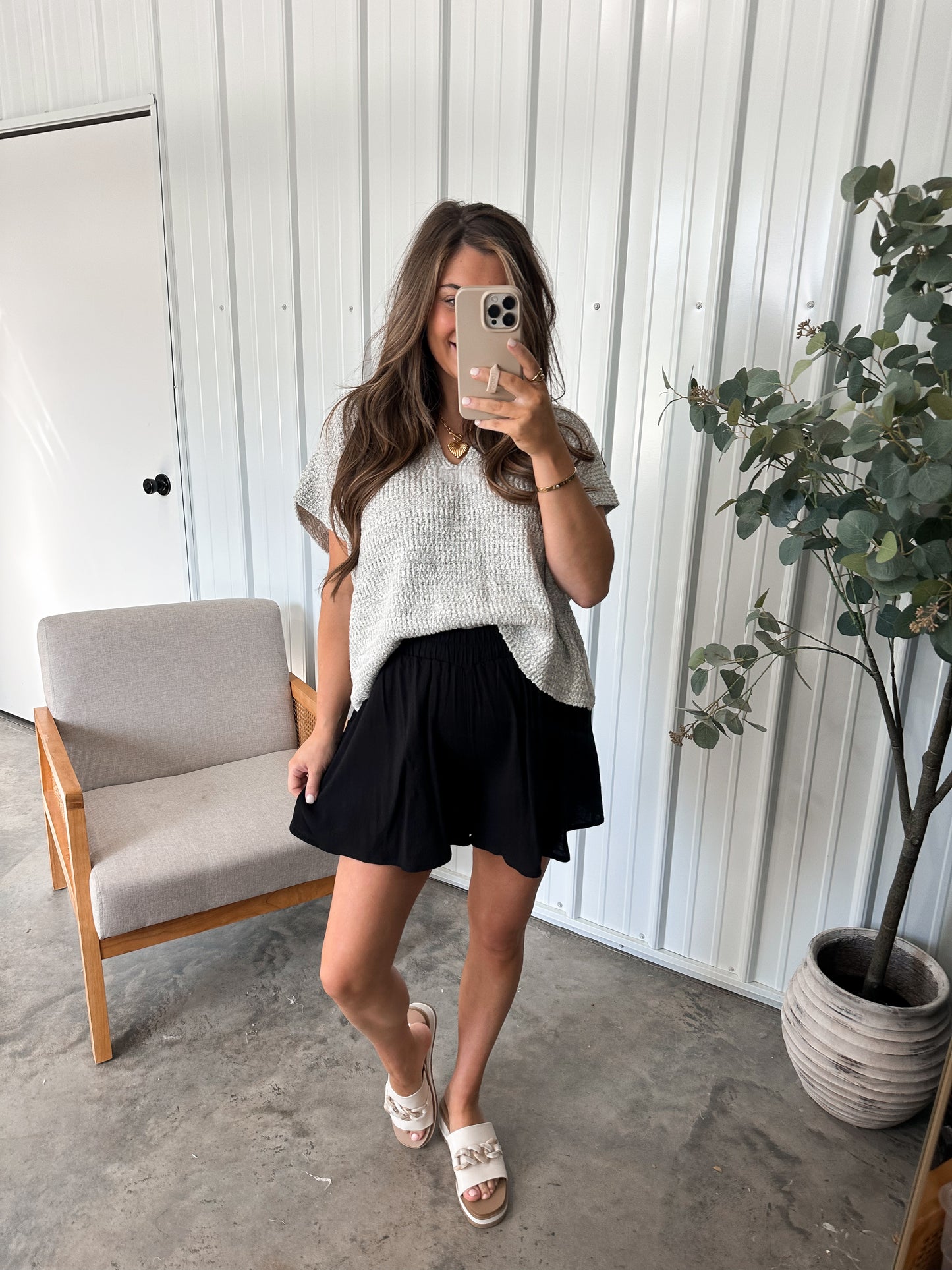 Everyday Knit Tee- 2 neutral colors restock!
