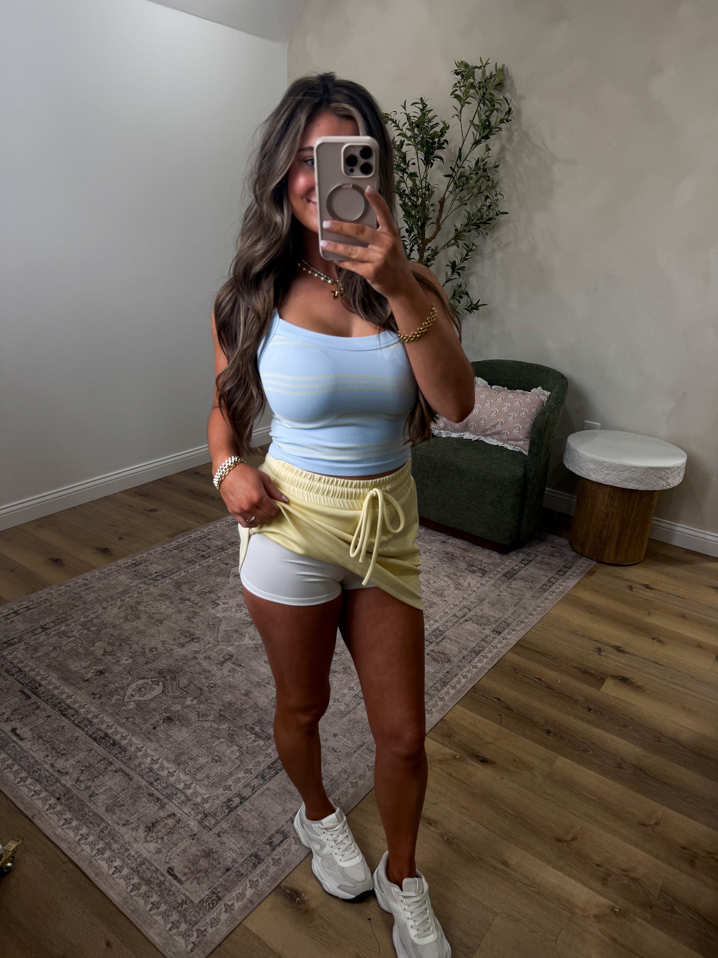 Sunburst Scuba Skort - light yellow