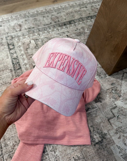 Vintage Pink Camo Embroidered Hat
