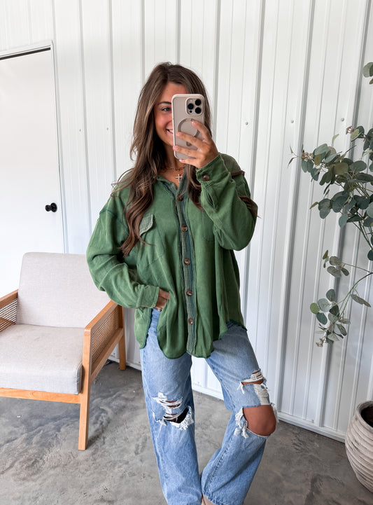 Evergreen vintage waffleknit