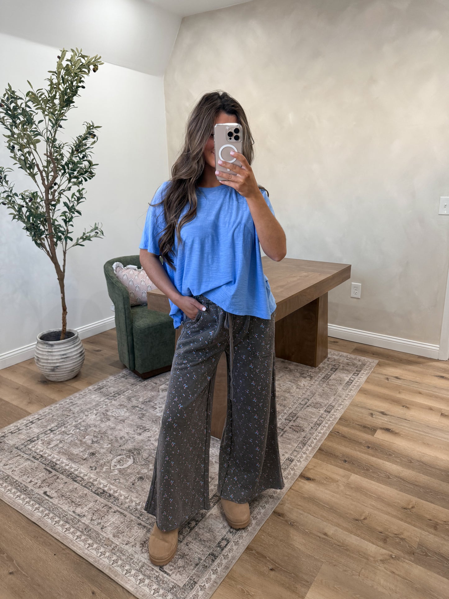 Cotton Slub Tee - Periwinkle