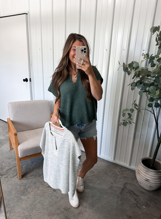 Everyday Knit Tee- 2 neutral colors restock!