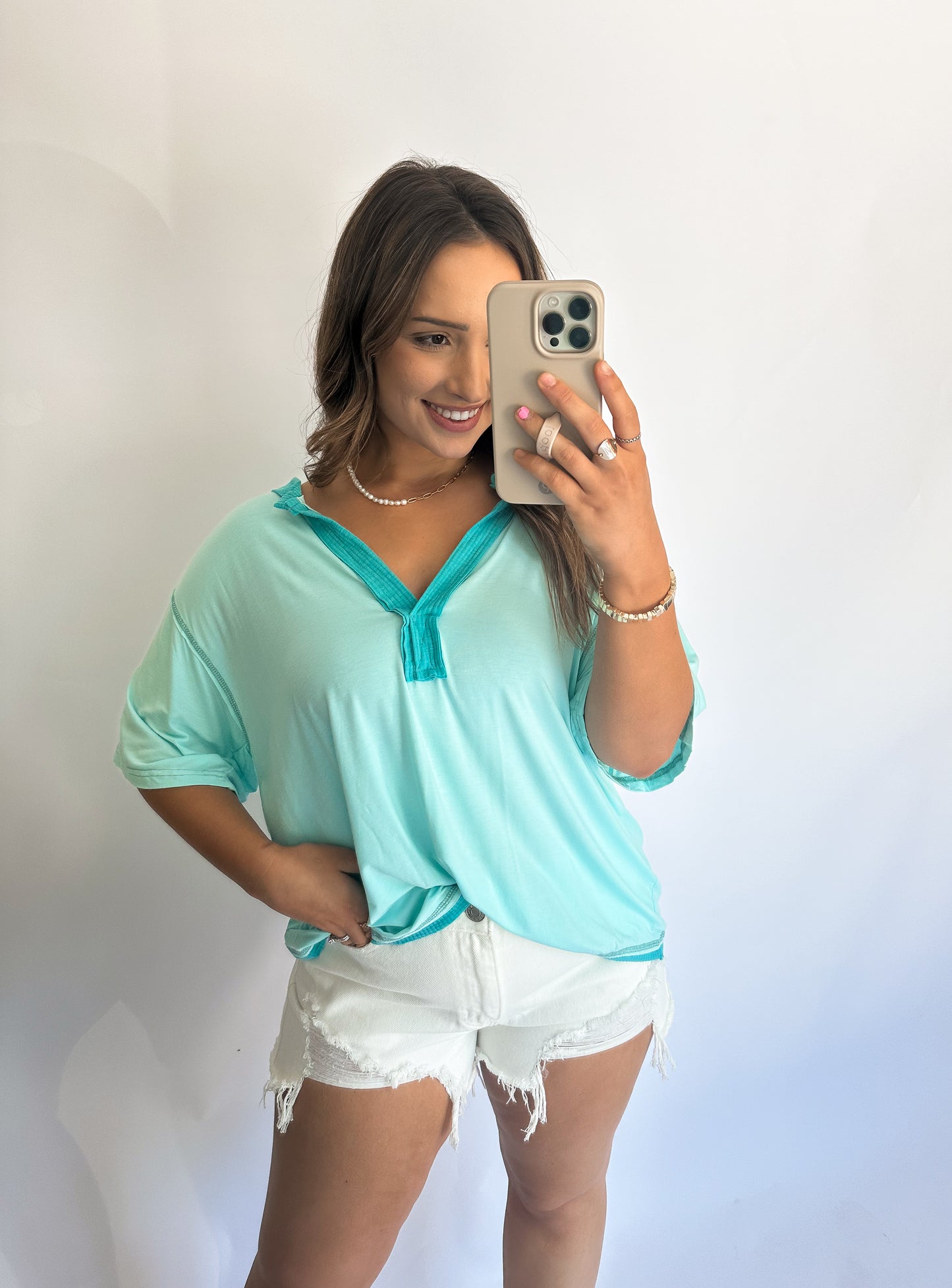 Chandler AquaBlue Top