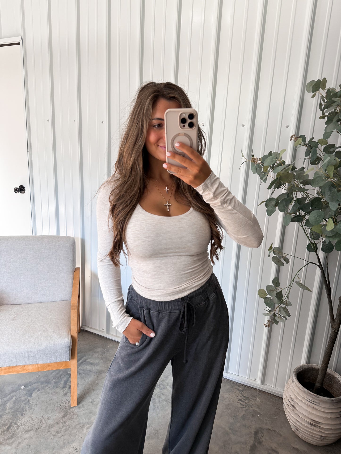 Double Layered Rayon Long Sleeve - 3 colors