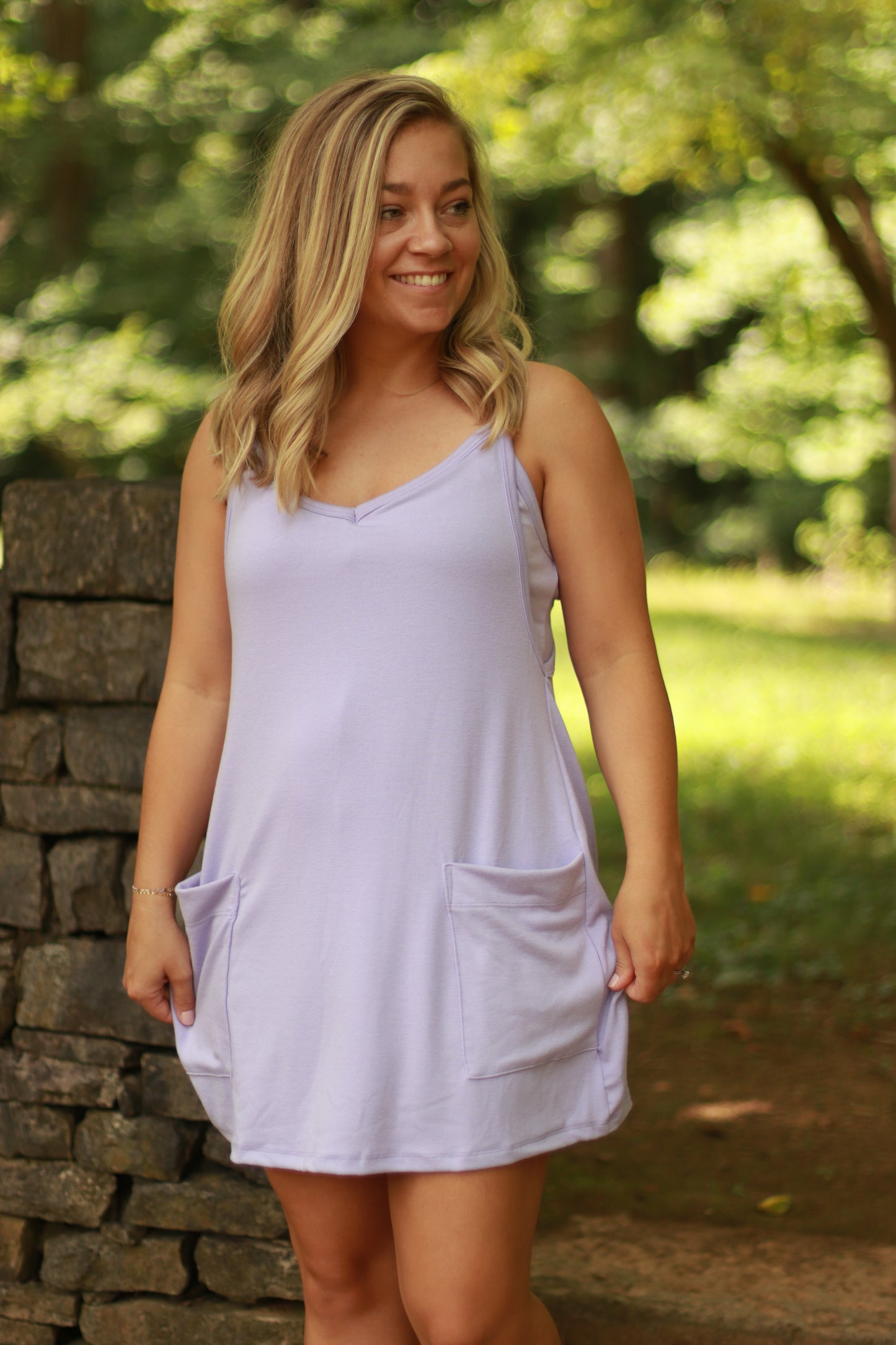 Macy Active Romper -Lavender **LIGHTLY LOVED**