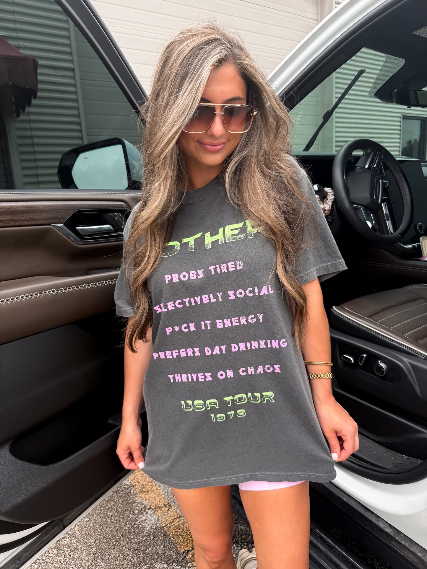Mother USA Tour Graphic Tee - pepper