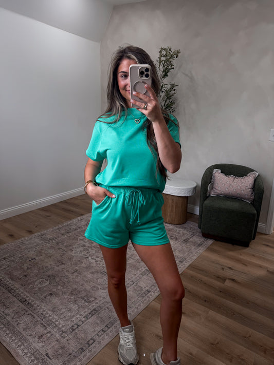 Halsey Shorts Set - green
