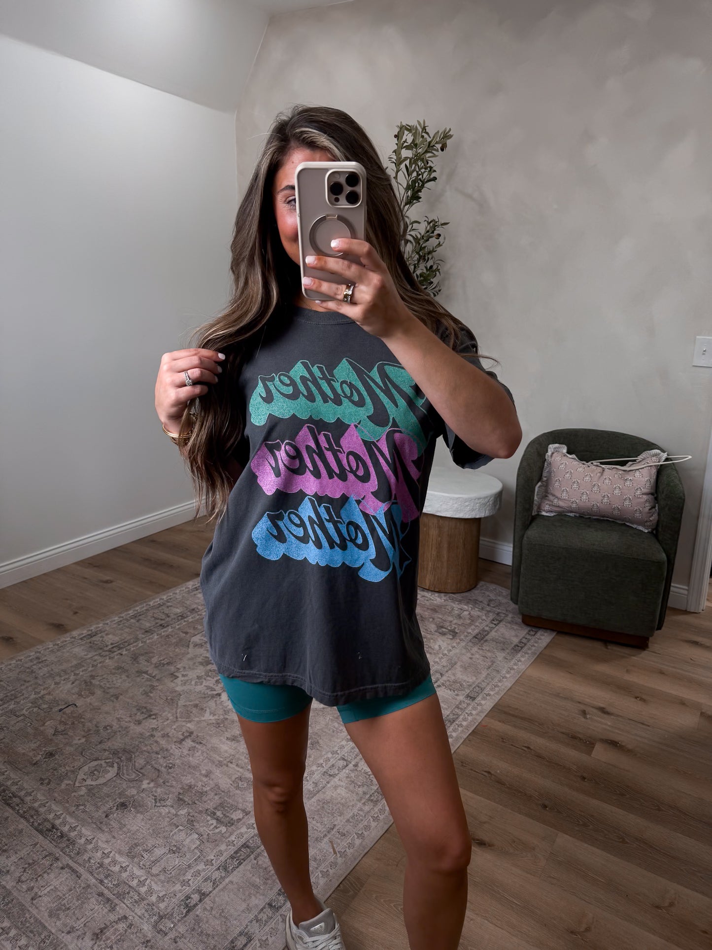 Mother Multi-Colorful Tee - pepper
