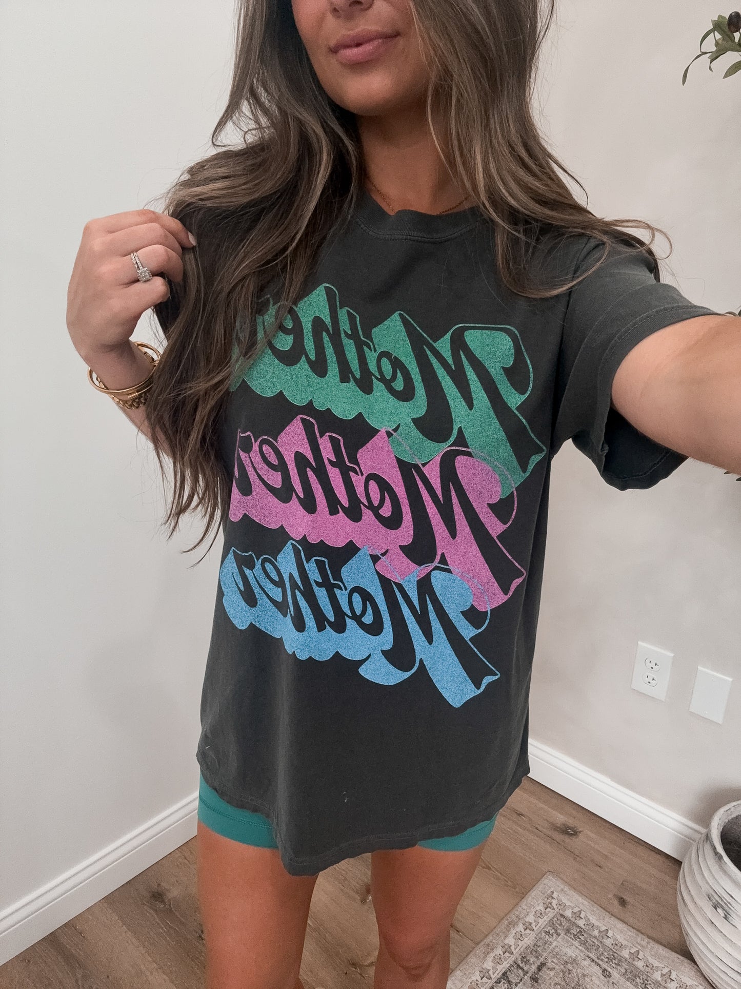 Mother Multi-Colorful Tee - pepper