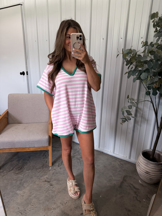 By the pool romper- Watermelon
