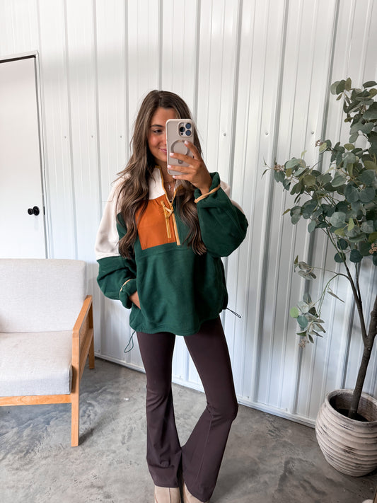 North Fleece Pullover- Mountain Sage