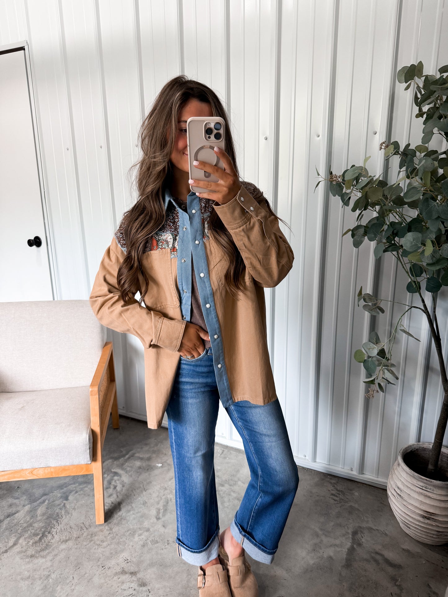 Mixed Media Barn Jacket