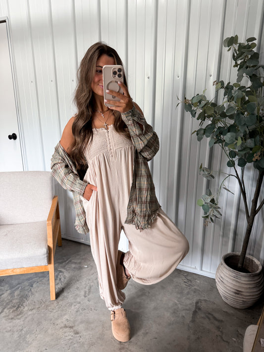 Josie Jumpsuit - oatmeal