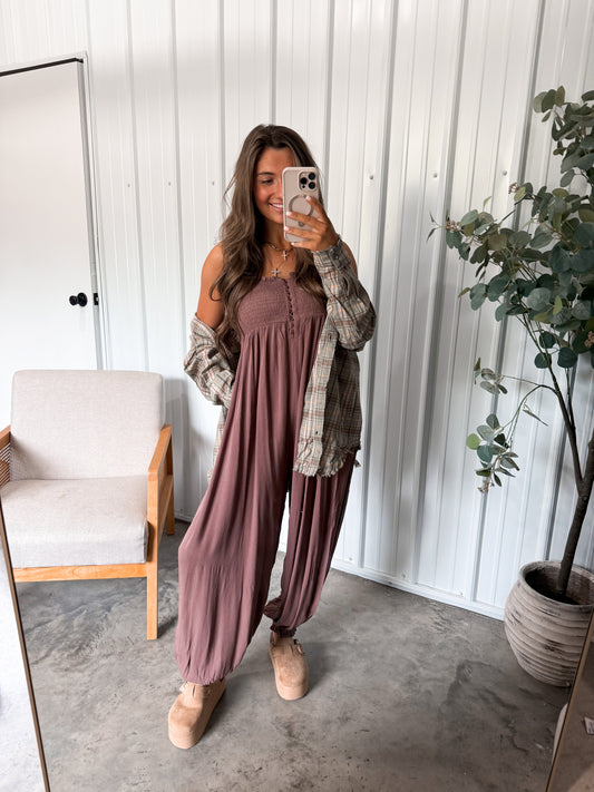 Josie Jumpsuit - mocha