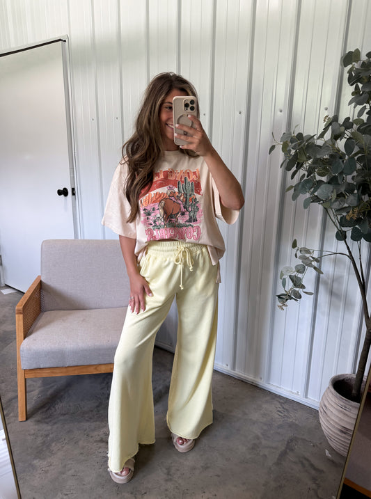 Halsey lounge pants - butter yellow