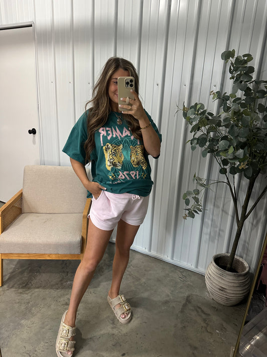 French Terry Dolphin Shorts- Soft Pink *restock*
