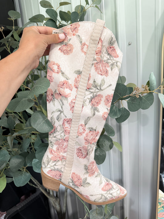 Samara Floral Stitch Boots