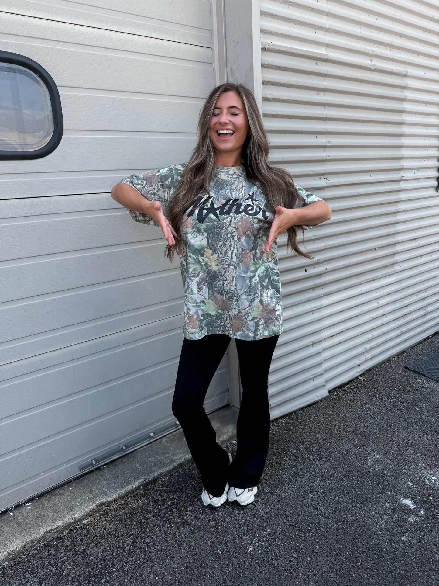 Mother Star Camo Graphic Tee - green