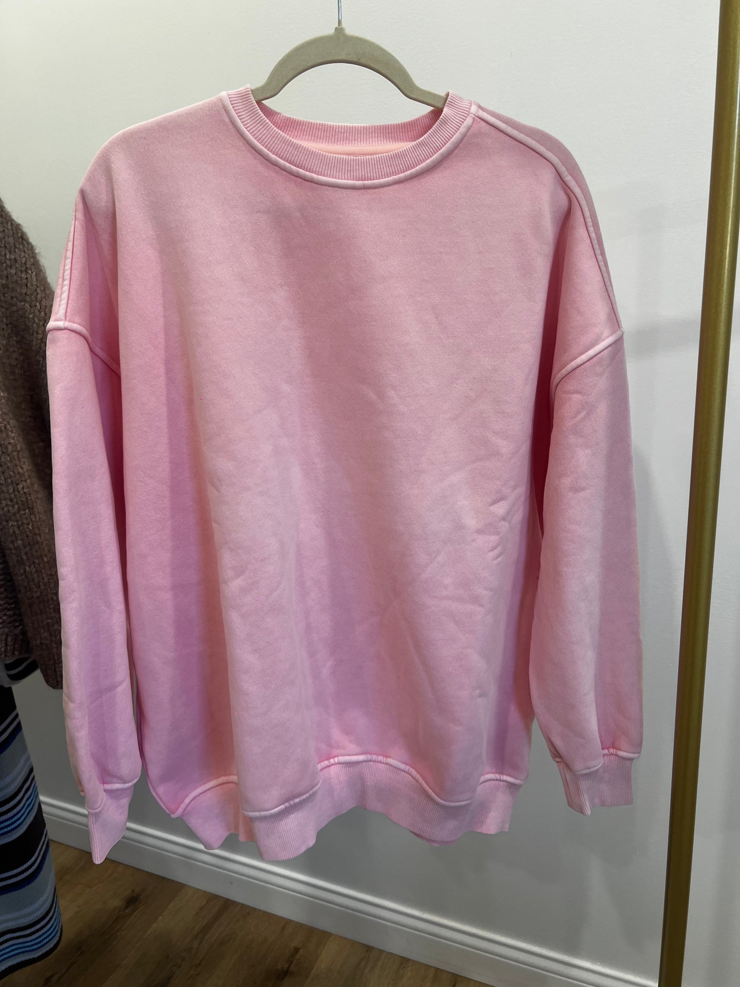 Oversized Pink Pullover
