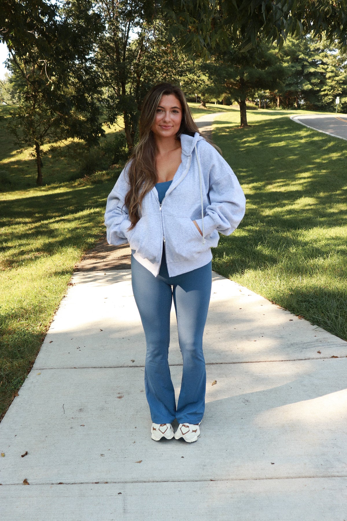 No Pressure Fleece Zip-Up - heather grey