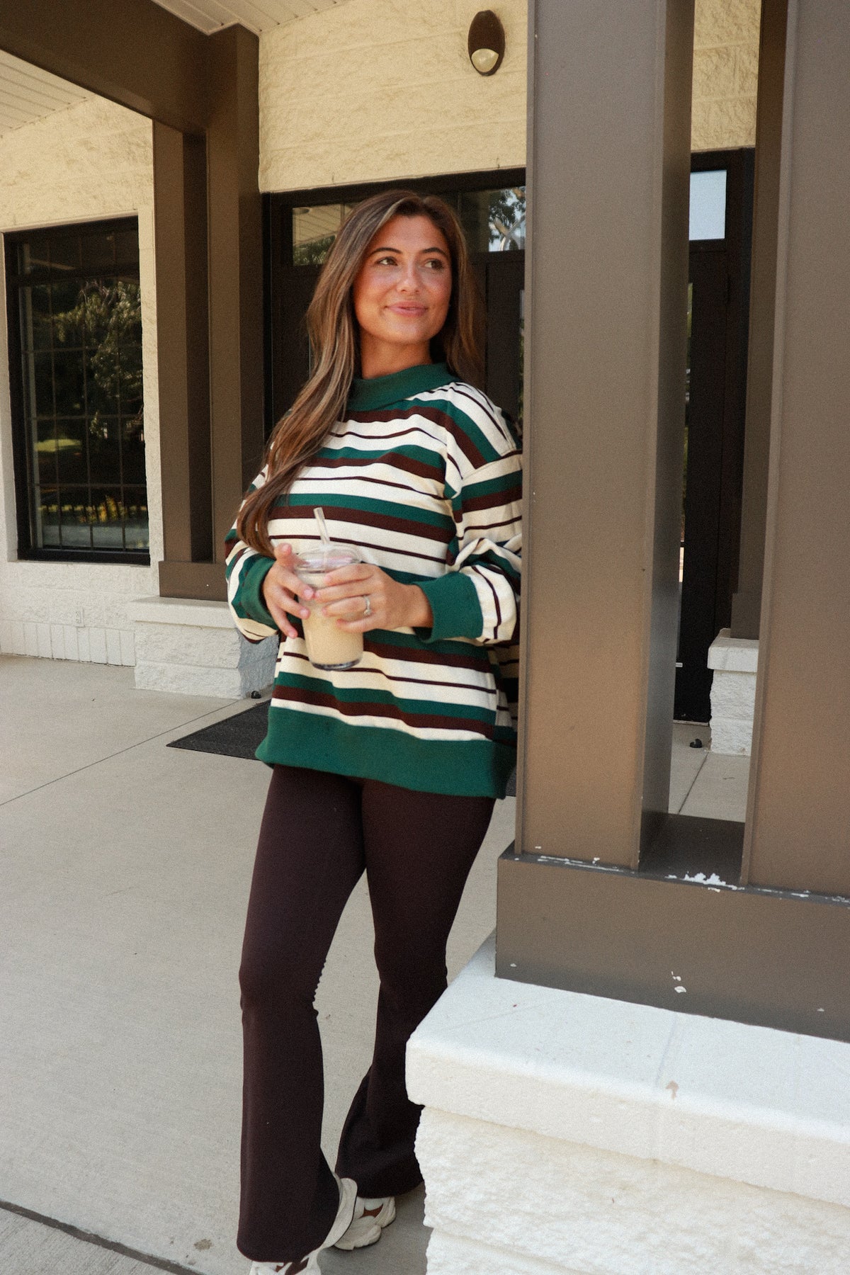 Velocity Flare Leggings - coffee bean