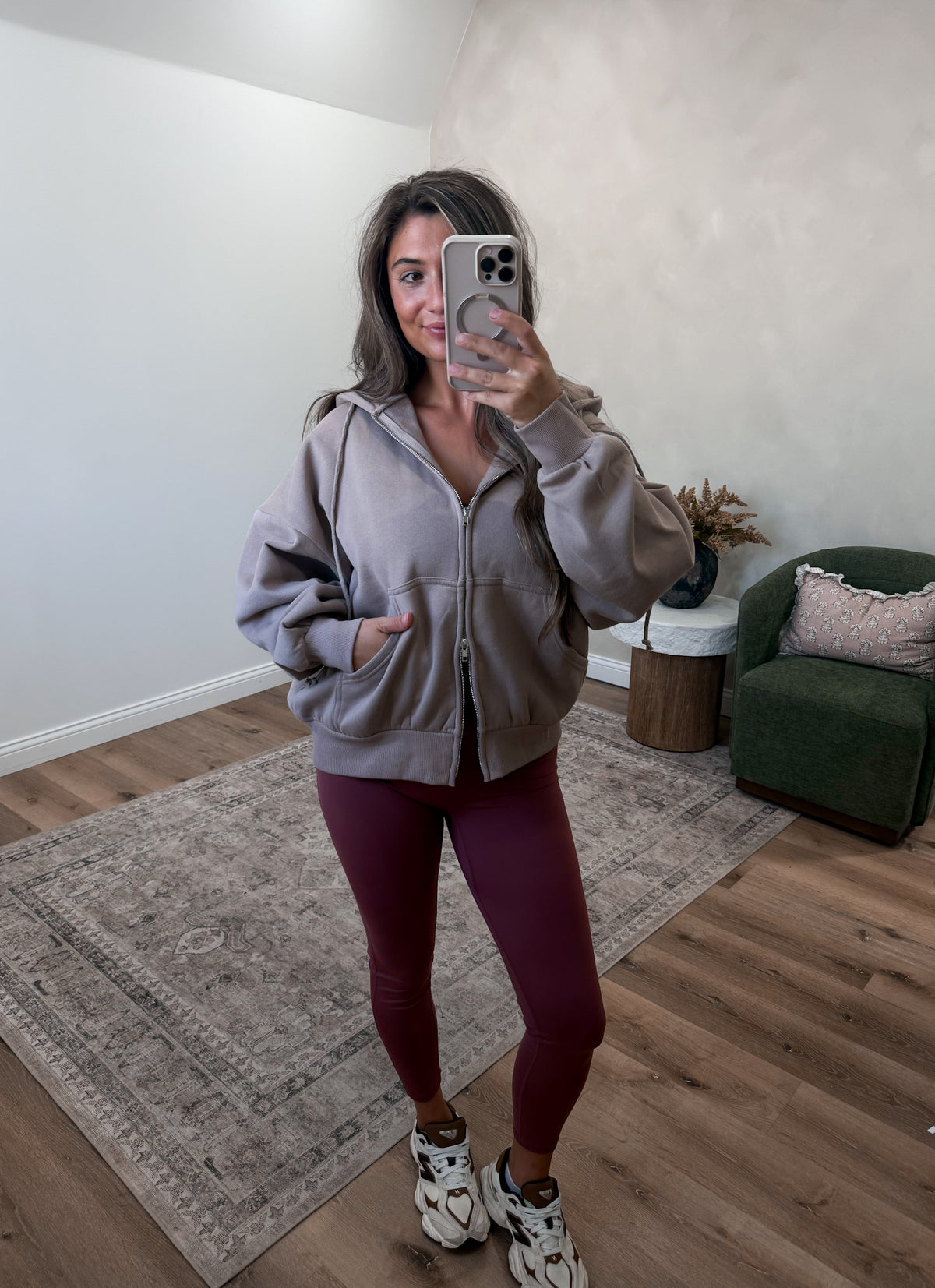 Velocity Skinny Leggings - rosewood