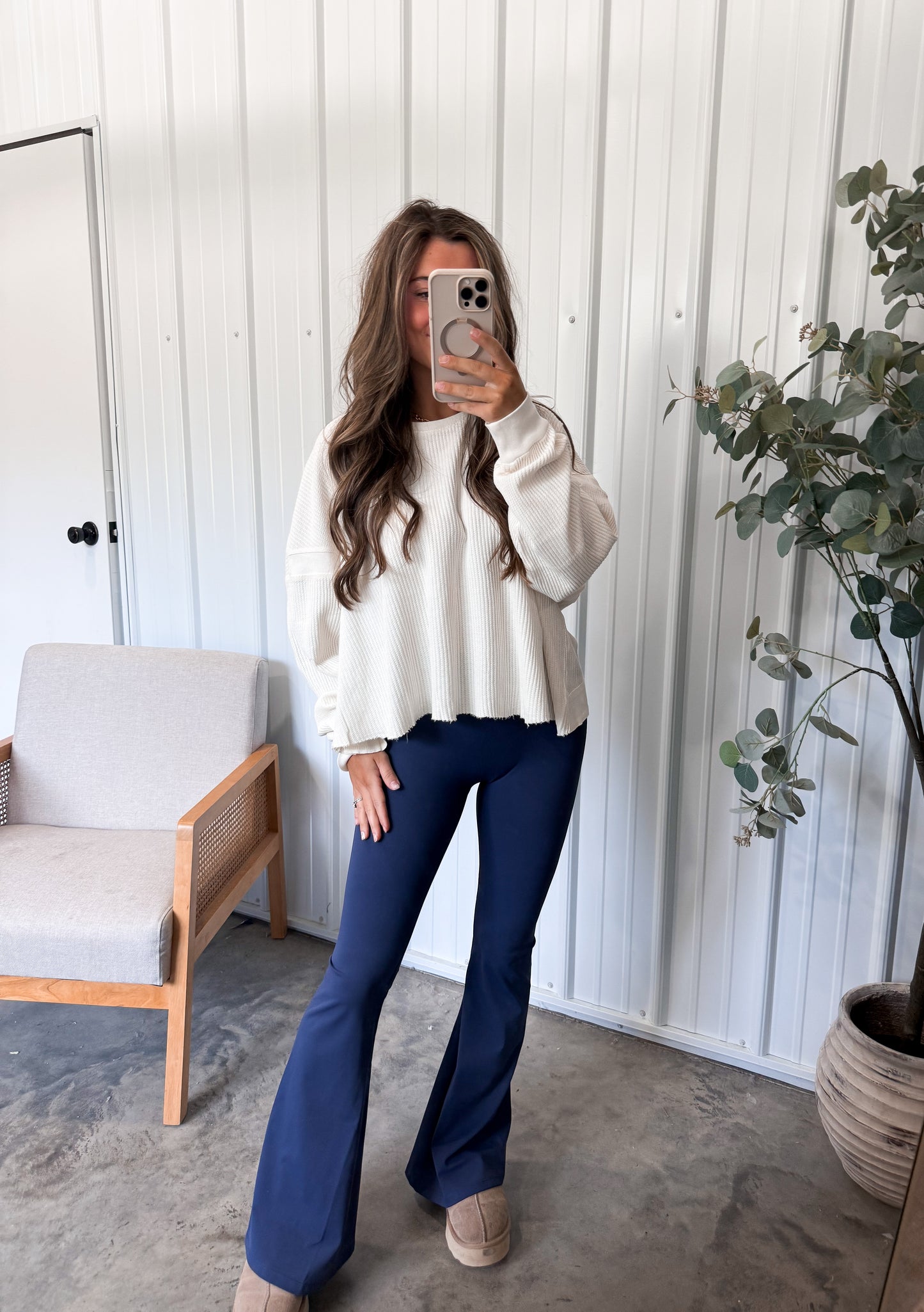 Olivia Open Back Pullover- 2 colors