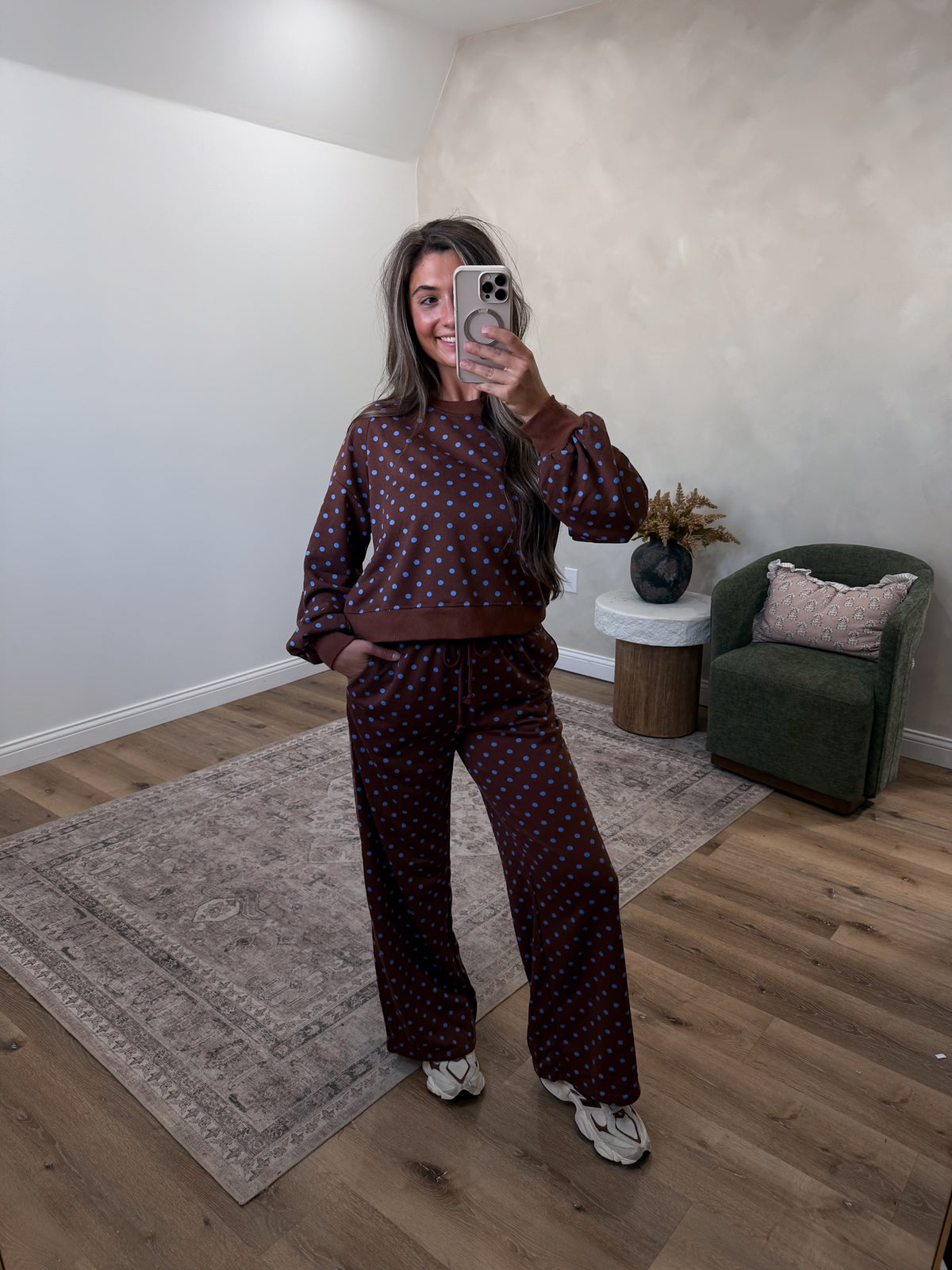 Match Point Polka Dot Set - brown