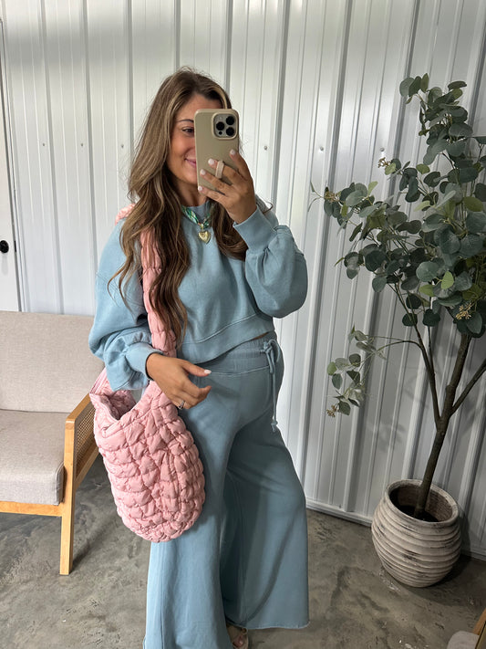 Cloud Puffer Tote Bag- Blush Pink