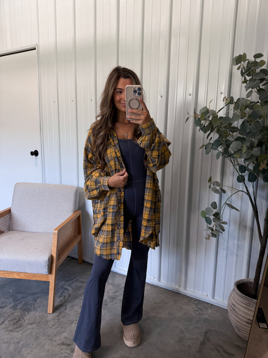 Wavelyn Flannel- Mustard
