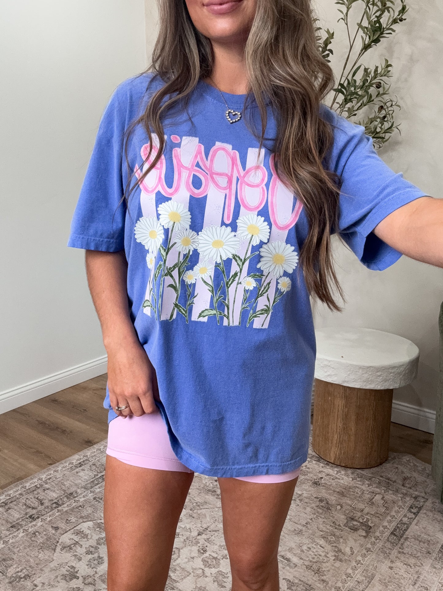 Oopsie Graphic Tee - periwinkle