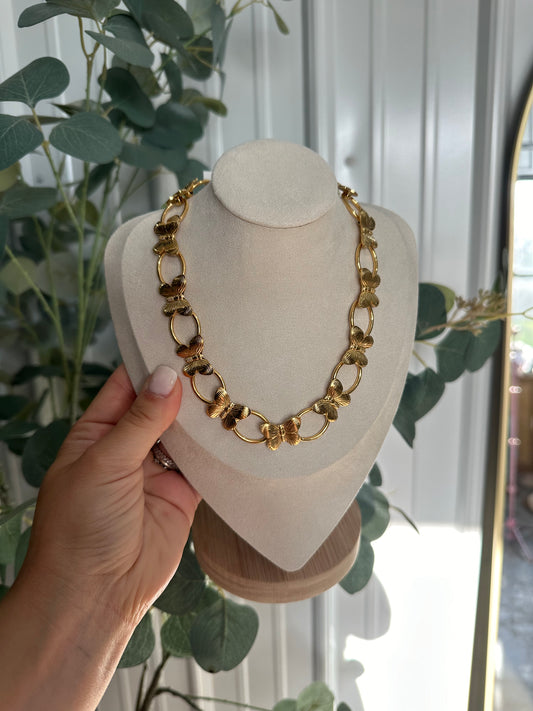 Butterfly Chain Necklace- Waterproof