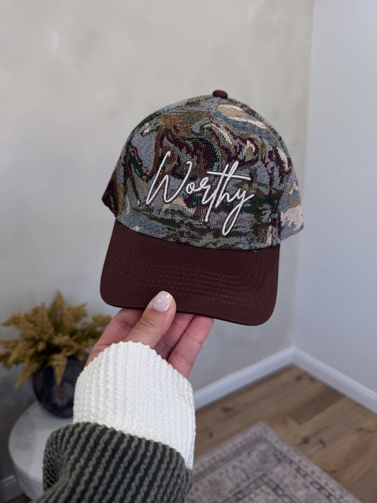 Worthy Embroidered Trucker Hat - Multi
