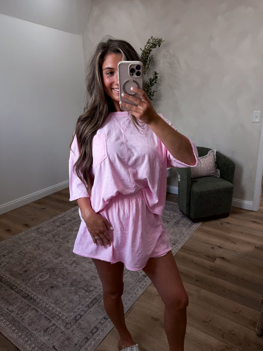 Easy Living Skort Set - pink