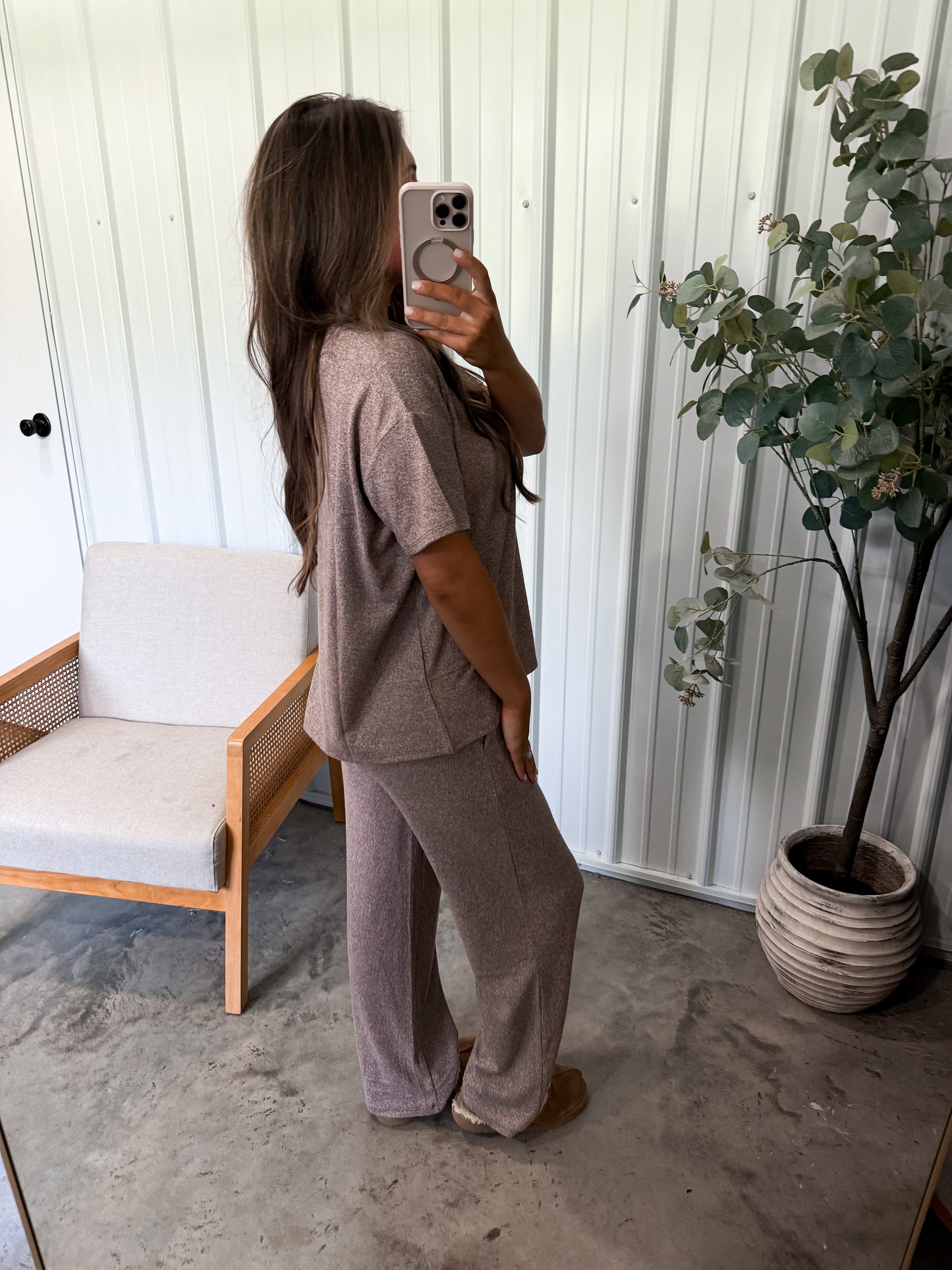 Lightweight Cozy Lounge Set- Brown