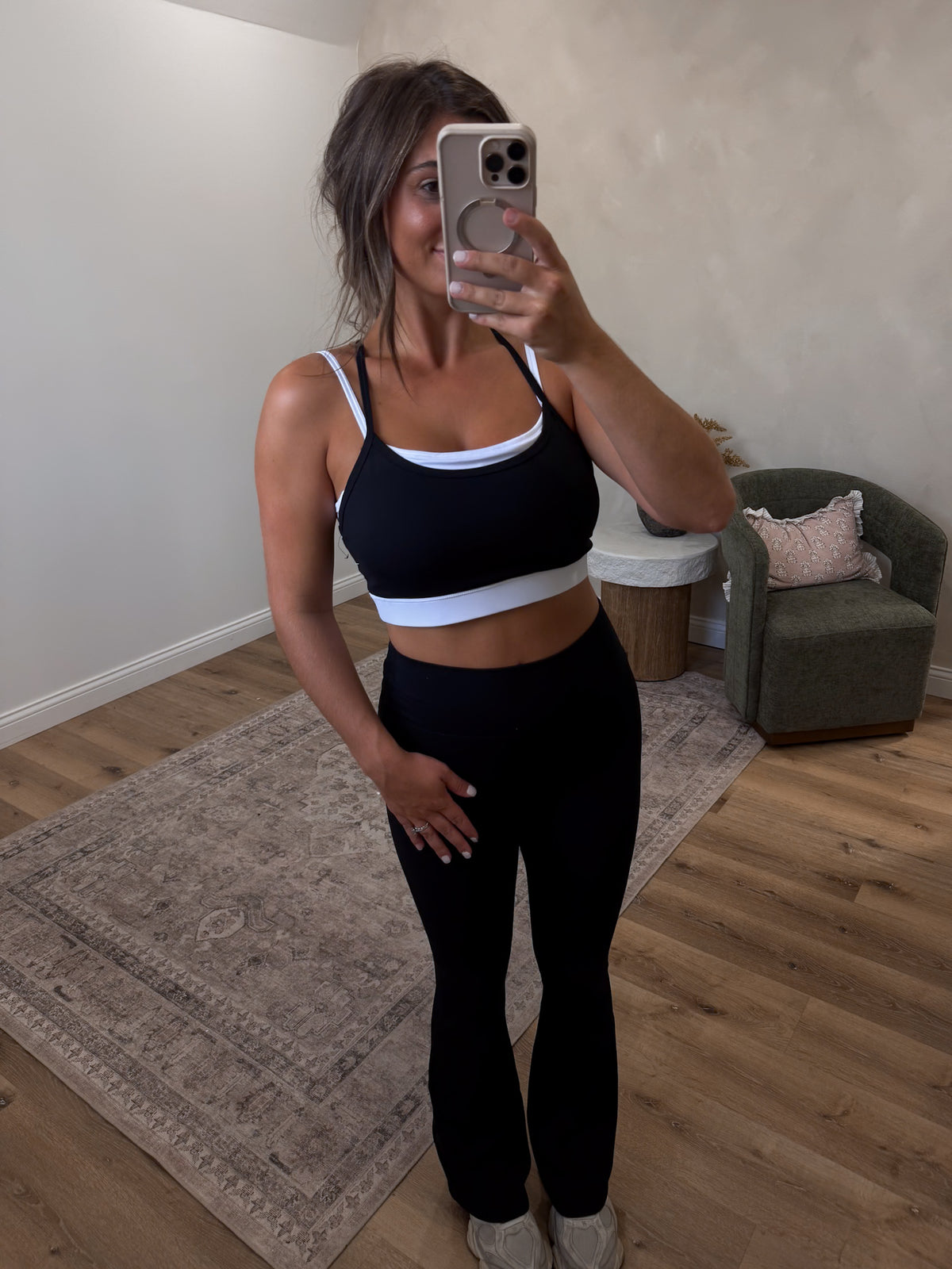 Rhythm Double Lined Sports Bra - black