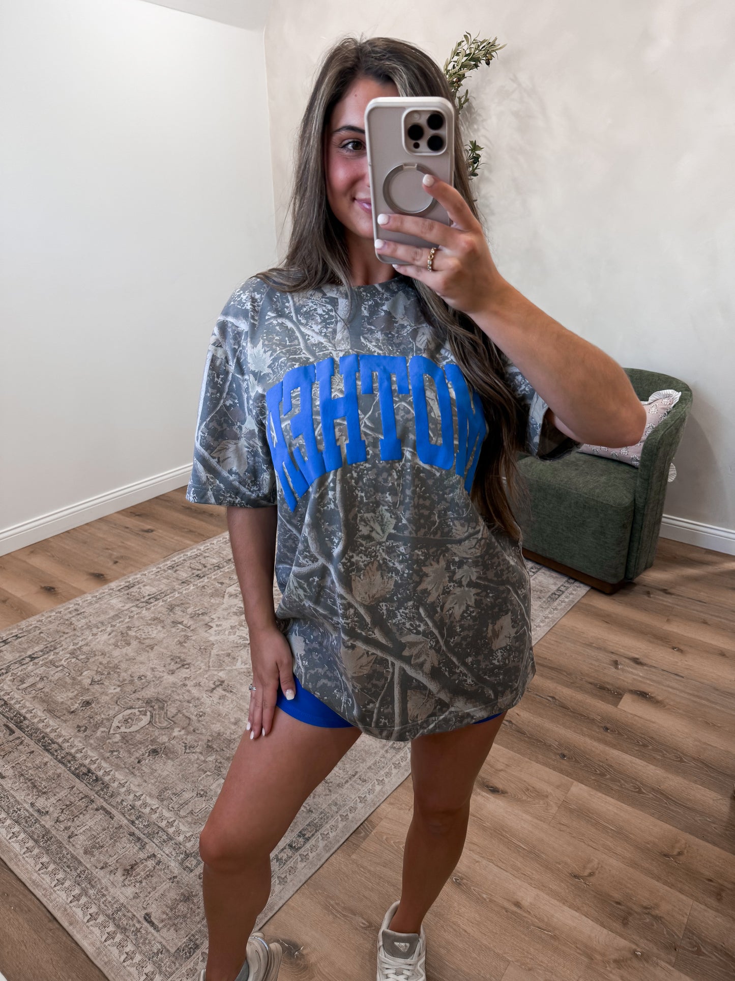 Mother Camo Tee - royal blue