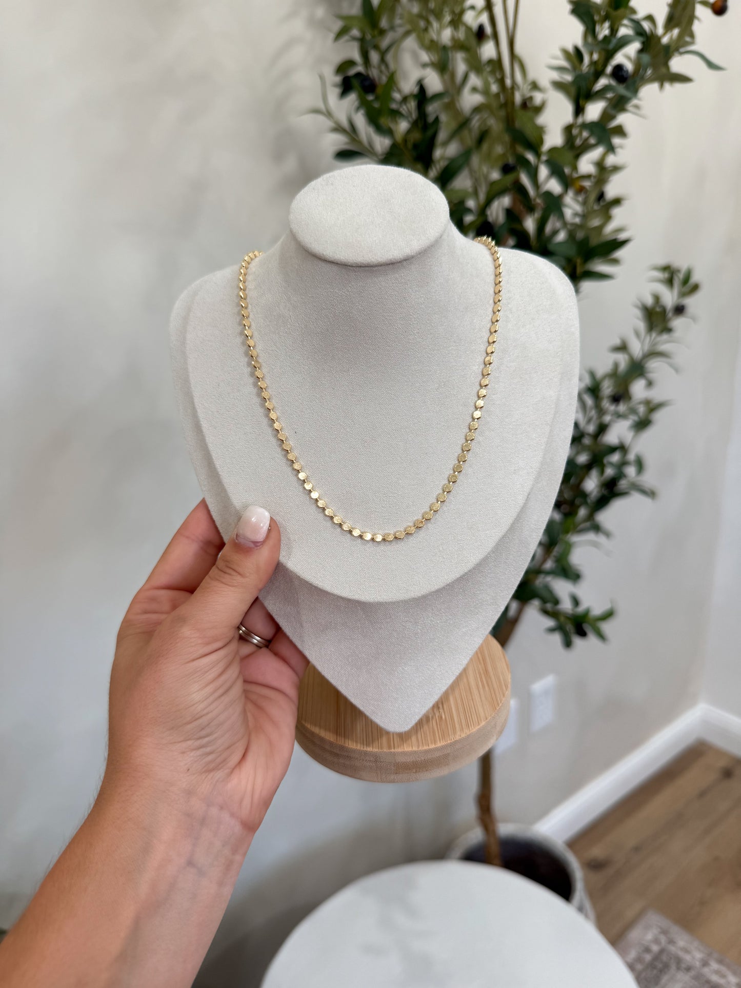 Dakota Disc Chain Necklace - waterproof