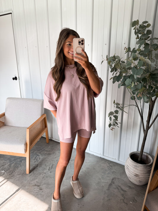 Graysyn Tunic Set- chocolate strawberry