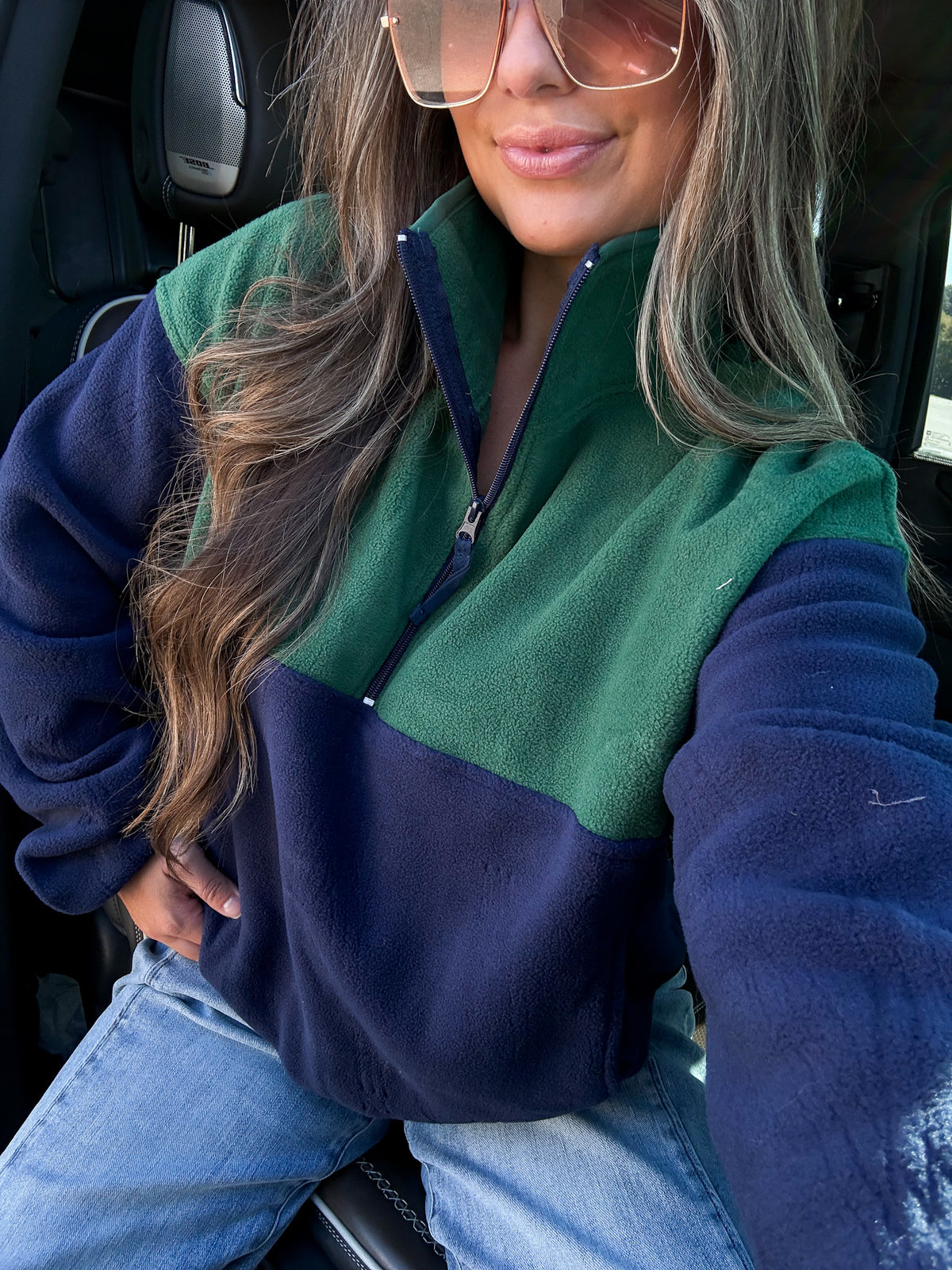 Field & Forest Quarter-Zip - Navy/Hunter Combo