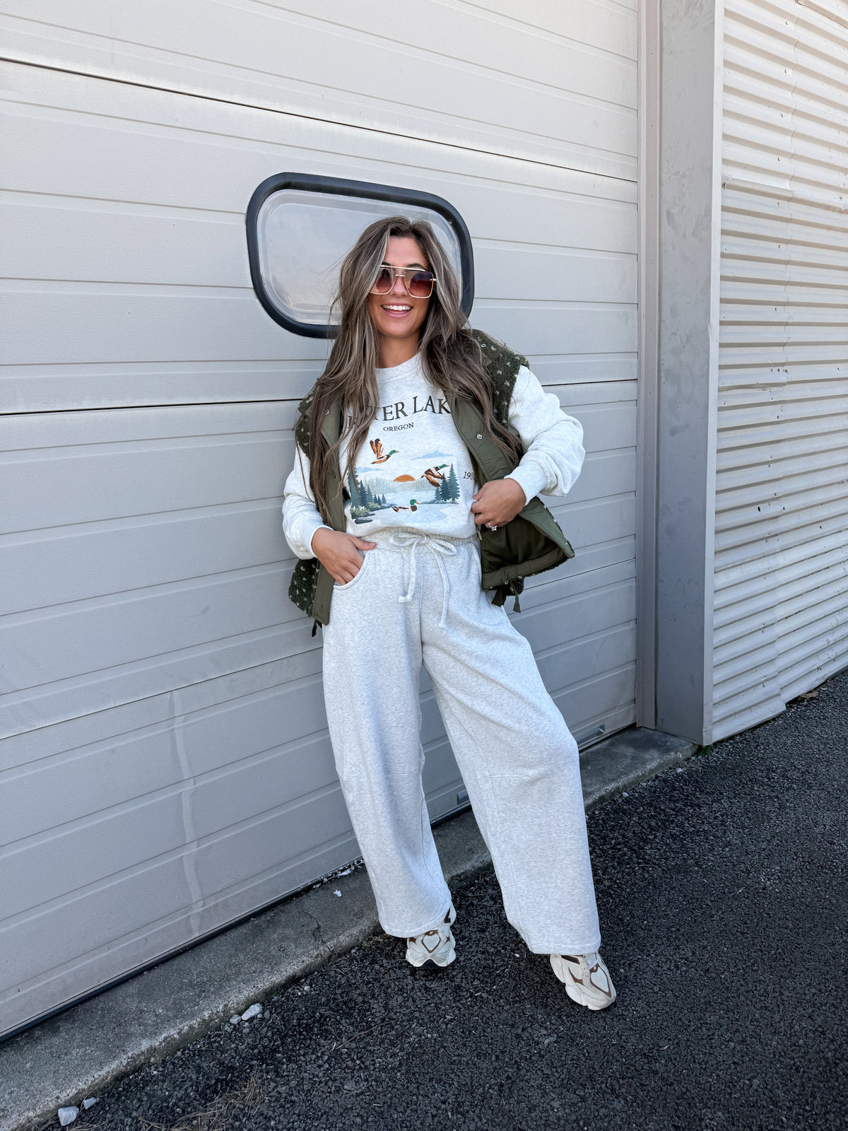 The Homestead Sweat - heather grey