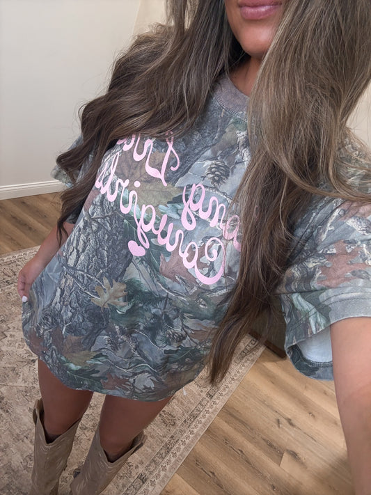 Long Live Cowgirls Camo Tee