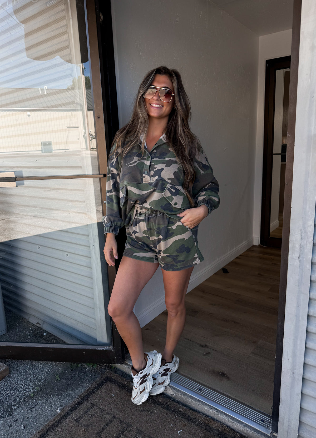Crossroads Vintage Camo Shorts Set