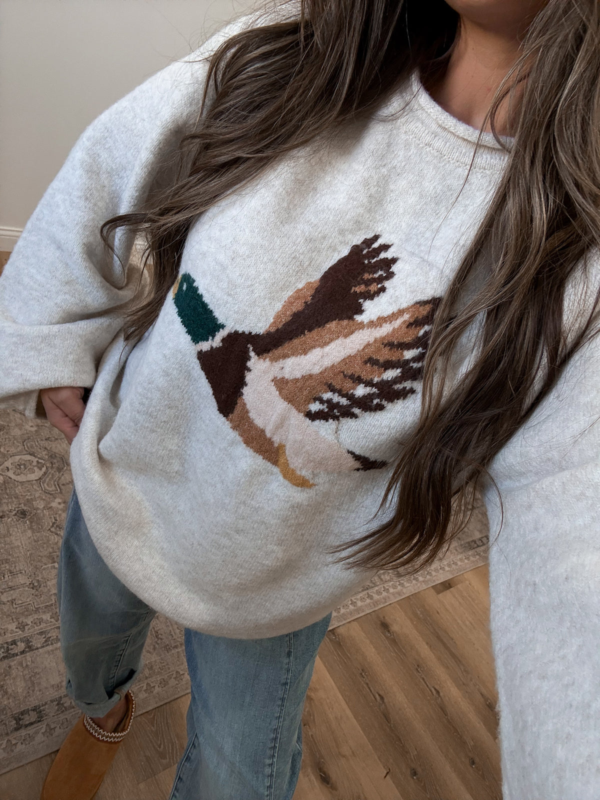 Mallard Oversized Sweater - Oatmeal