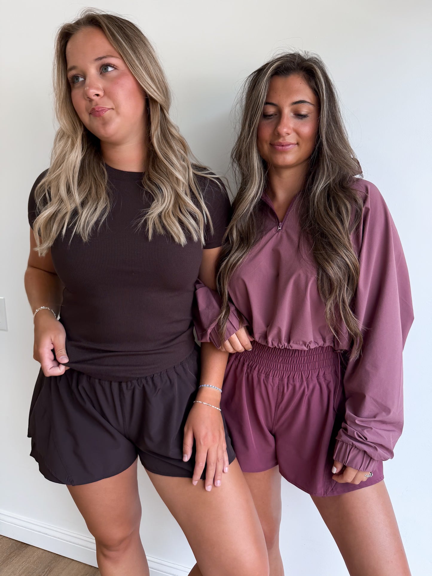 Hazel Hustle Flutter Shorts - coffee bean *PREORDER FOR 8/10 OR BEFORE*