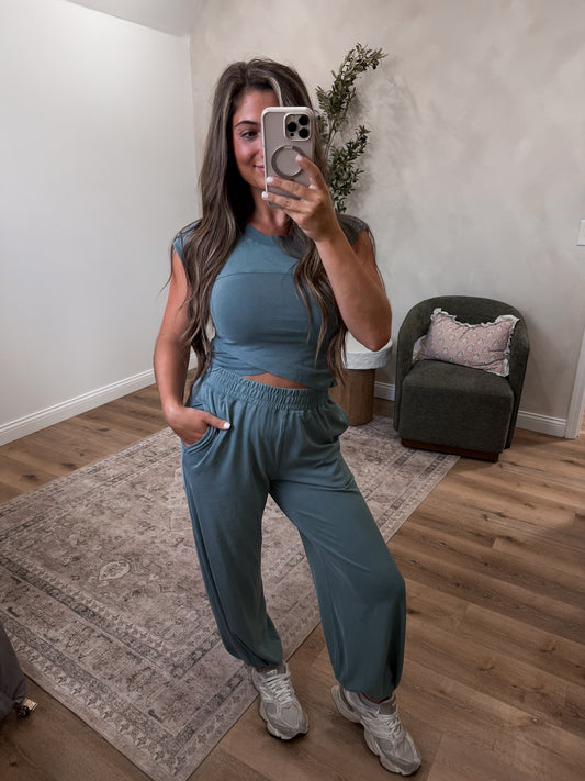 Comfy Current Set  - eucalyptus