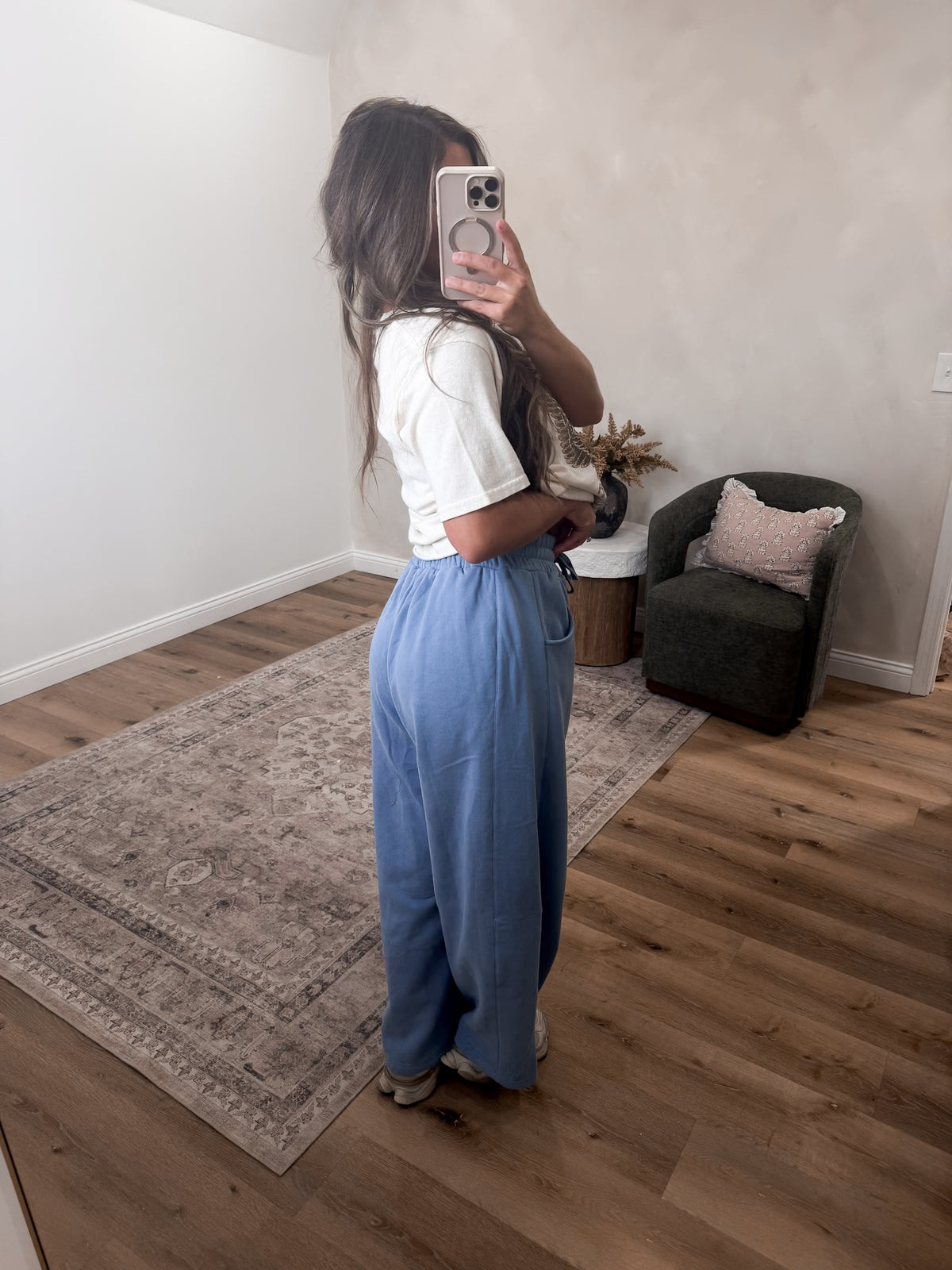 Sabrina Lounge Pants - dusty blue