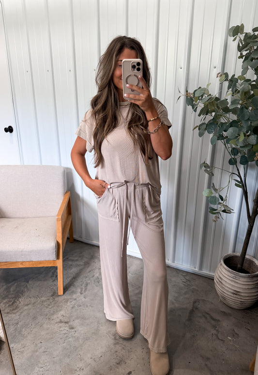 Ultimate Rayon Lounge Set- Ash mocha