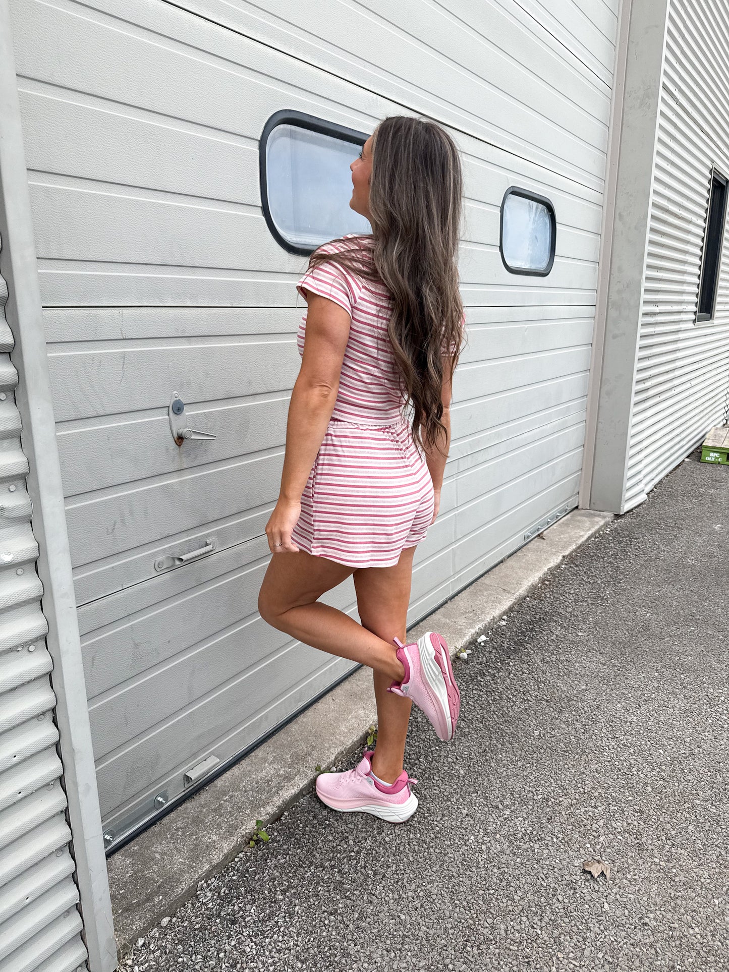 Sweet Talk Ribbed Lounge Set - pink/rose *restocked*
